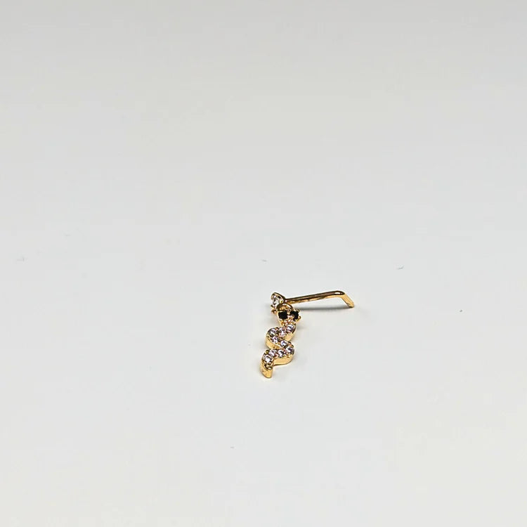 SCLG 102 DANGLE DESING STONE GOLD ( L PIN) 15PCS