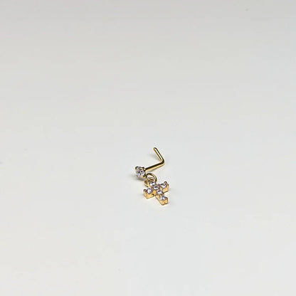 SCLG 104 DANGLE DESING STONE GOLD ( L PIN) 15PCS