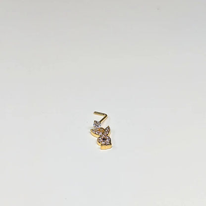 SCLG 105 DANGLE DESING STONE GOLD ( L PIN) 15PCS