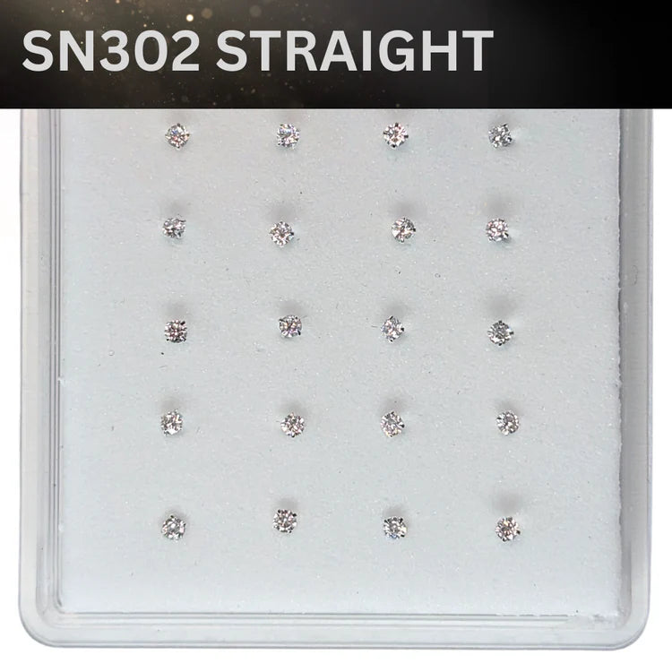 SN302 2.0MM STONE SILVER ( STRAIGHT ) 20pcs