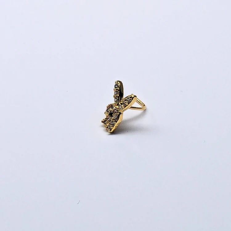 SNCG103 RABBIT STONE GOLD (L PIN ) 20pcs