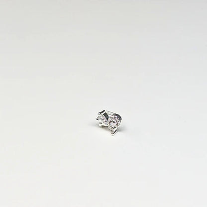 SNCS 127 DESIGN STONE SILVER ( L PIN ) 20PCS