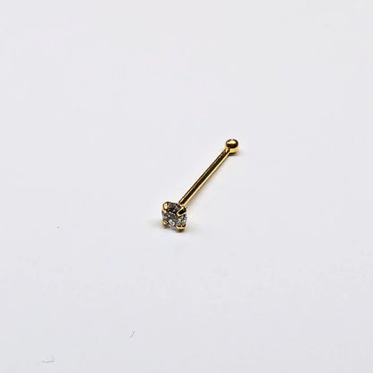 SNG101 1.7MM STONE GOLD ( NOSE BONE) 20pcs