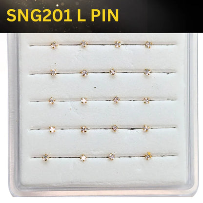 SNG201 1.7MM STONE GOLD ( L PIN ) 20pcs