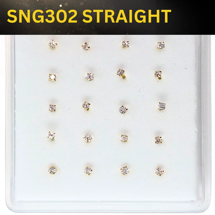 SNG302 2.0MM STONE GOLD ( STRAIGHT ) 20pcs