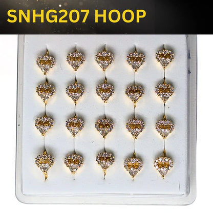 SNHG 207 DESING STONE GOLD ( HOOP) 20PCS