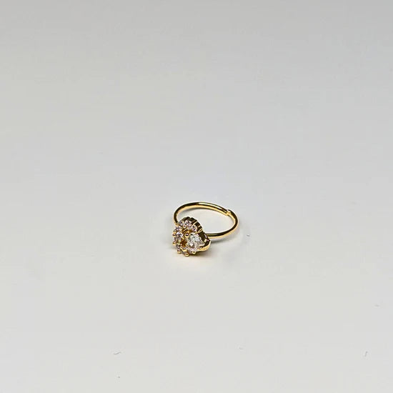 SNHG 207 DESING STONE GOLD ( HOOP) 20PCS