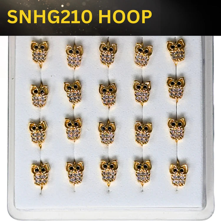 SNHG 210 DESING STONE GOLD ( HOOP) 20PCS