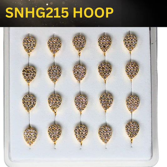 SNHG 215 DESING STONE GOLD ( HOOP) 20PCS