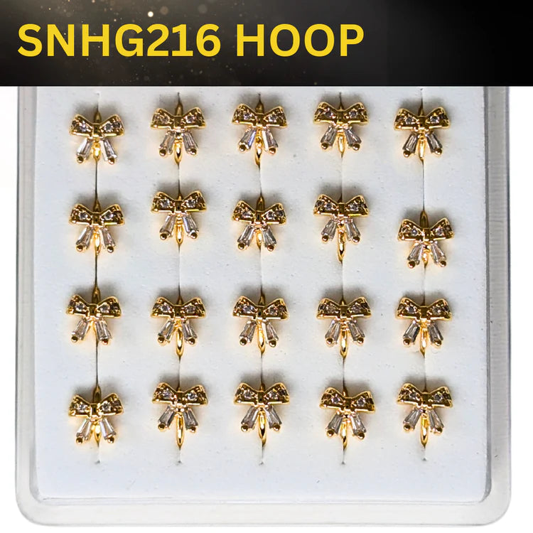 SNHS 216 DESING STONE SILVER ( HOOP) 20PCS