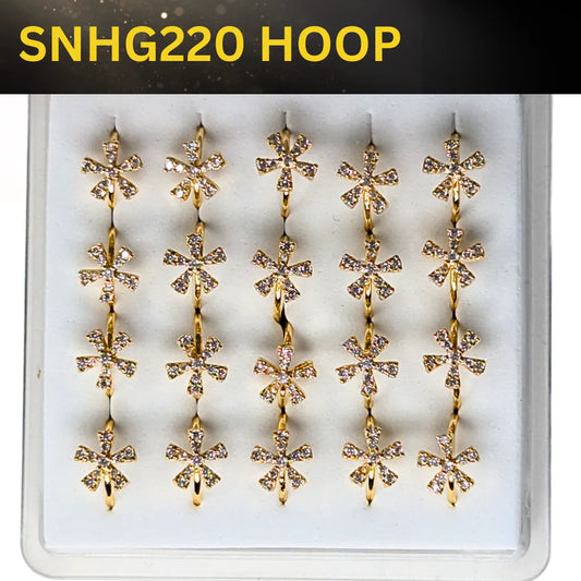 SNHG 220 DESING STONE GOLD ( HOOP) 20PCS