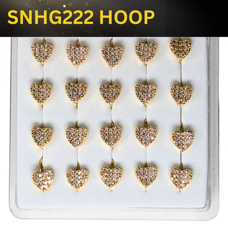 SNHG 222 DESING STONE GOLD ( HOOP) 20PCS