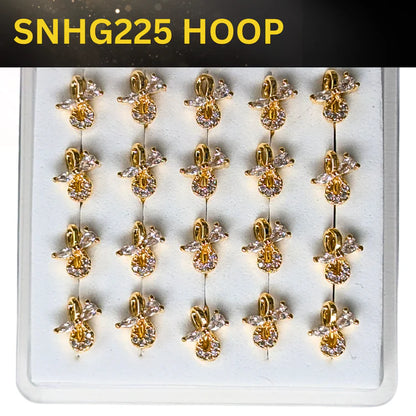 SNHG 225 DESING STONE GOLD ( HOOP) 20PCS