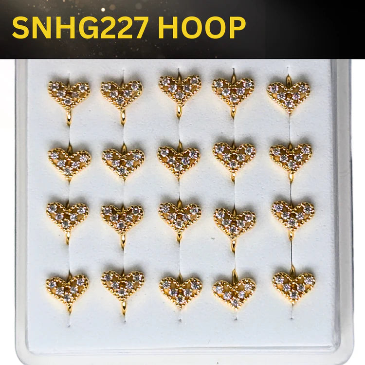 SNHG 227 DESING STONE GOLD ( HOOP) 20PCS