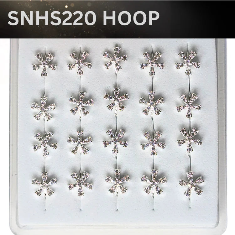 SNHS 220 DESING STONE SILVER ( HOOP) 20PCS