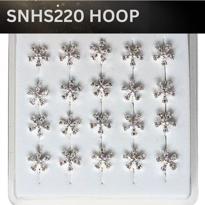 SNHS 220 DESING STONE SILVER ( HOOP) 20PCS