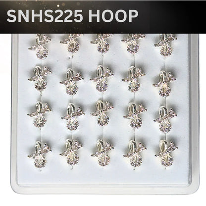 SNHS 225 DESING STONE SILVER ( HOOP) 20PCS